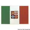 Adhesive Italy flag 15 x 22 cm