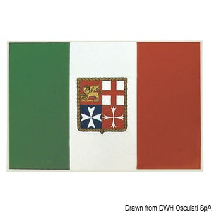 Adhesive Italy flag 11 x 16 cm