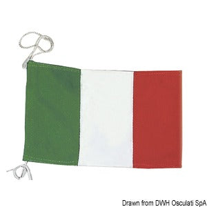 Italian courtesy flag made of polyester