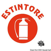 Type-approved EC extinguisher sticker