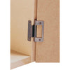 Zinc Plated Steel Hinge for 15mm-19mm Cupboard Doors (Flush Cranked)