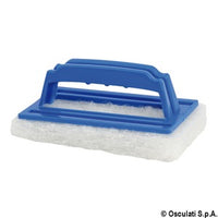 Abrasive brush with nylon handle