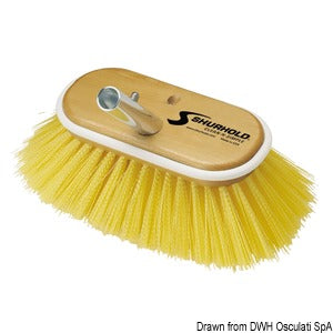 Scrubber 6" medium yellow fibres