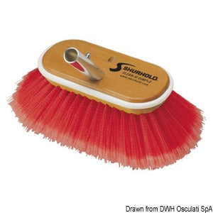 Scrubber 6 " soft + medium red fibres