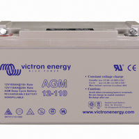 Victron 12V AGM deep cycle battery - 100 ah @ C10, 110 ah @C20