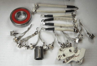 Offshore Repair Kit, 95 Series, 12/24v, (incl bearings, brushes, pos/neg diodes)
