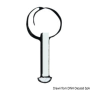 SS clevis pin without ring 4mm x 15mm