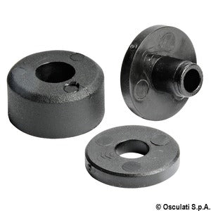 Glass stop spacer white Packaging containing N. 100 pcs
