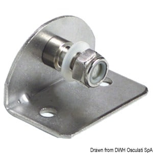 90° plate 8mm-threaded pin internal