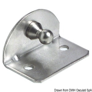 Compact 90° plate 10mm Ø internal