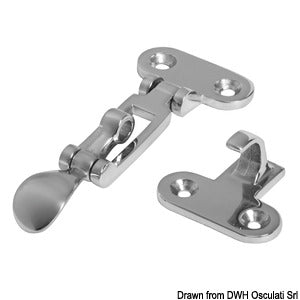 Lever closure inox 110x48 mm