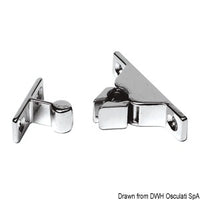 Snap latch made of chromed brass