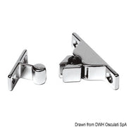 Snap latch made of chromed brass