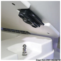 Hidden vertical lock white