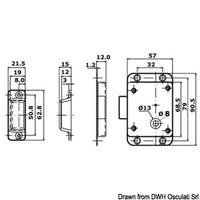 With knob and Yale external key. Knob lock from inside