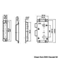 Handless lock internal right