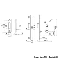 Magnet-operated lock simple