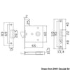 Flush lock for sliding doors
