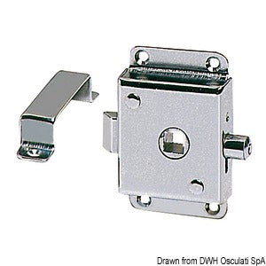 Lock for W.C. units fitted with locking lever