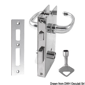 Lock w/handle left