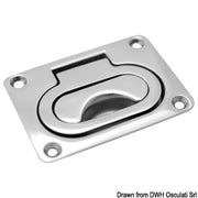 Latch Heavy Duty AISI316 mirror polished w/handle