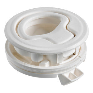 Flush pull latch white nylon without lock