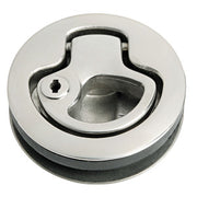 Flush pull latch AISI316 w/stop with lock