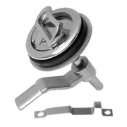 Flush pull, SS, w/lock