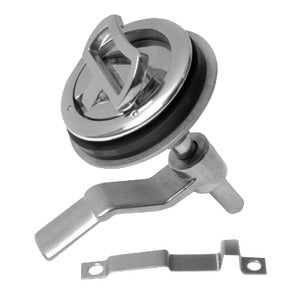 Flush pull, SS, w/lock