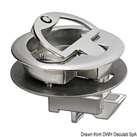 Flush pull latch AISI316 with lock