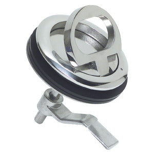 Lift and turn flush latch AISI316 without lock