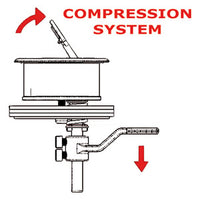 L&T flush latch w/compr.system