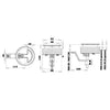 L&T flush latch w/compr.system