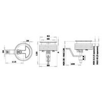 L&T flush latch w/compr.system