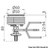 Eclipse MK2 60 flush latch SS black