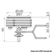 Eclipse LIFT & TURN flush latch (with compression closure) - BIG