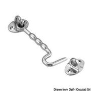 Doorstop hook USA type AISI316 100 mm