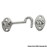 Chromed brass doorstop hook 60 mm