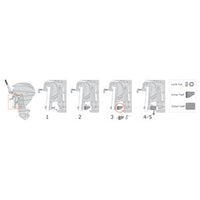 Sicurbolt antitheft device for outboard engines