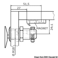 Flush Lock oval Typ A Magnetic