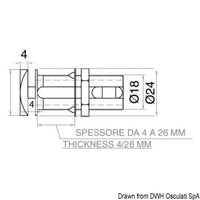 Flush Lock square Typ B