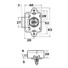 MEDIUM pushbutton spring lock