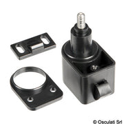 Self-Latching pushbutton spring lock