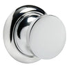 Knob + ring Round chromed ABS