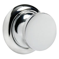 Knob + ring Round chromed ABS