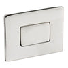 Knob + ring Rectangular chromed ABS
