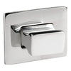 Knob + ring Rectangular polished AISI316