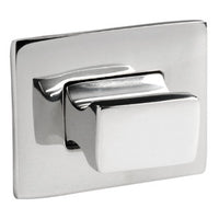 Knob + ring Rectangular polished AISI316