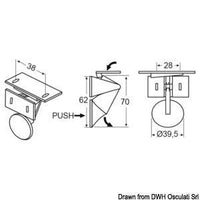 Latch for door's cabinet