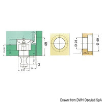 Lock for cabinet door white plastic